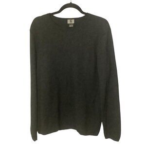 Guess Mens Black Wool Crewneck Sweater Medium FLAW See PHOTO